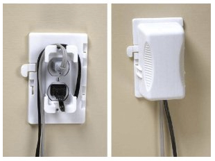 Electrical outlet cover for baby