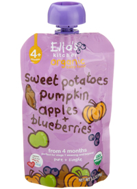 Organic baby food pouches